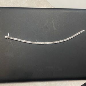 Elegant 10k gold 3 Karat diamond tennis Bracelet